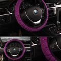 【Alizeker Mall】Car Cover Braid On The Wheel Covers Handle Plush Sponge Protector Universal Car Interior Accessories. 