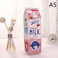 1 Pcs Kawaii Pencil Case Milk Square Gift Estuches School Pencil Box.