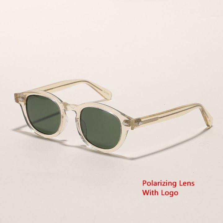 Johnny Depp Polarized Sunglasses Man Brand Designer Sunscreen UV400 Driving Shades Acetate Frame LEMTOSH Glasses Woman