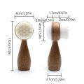 Coconut Shred Handle Face Cleansing Brush Double-Sided Facial Cleanser Blackhead Removal Pore Cleaner Exfoliator Scrub Brush. 