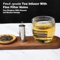Easy-to-use Tea Infuser with Fine Filter Holes Tea Strainer Stainless Steel Secure Lid Fine Mesh with Handle Simple Operation Food-grade Infuser Tea Infuser with Lid Buckle Design.