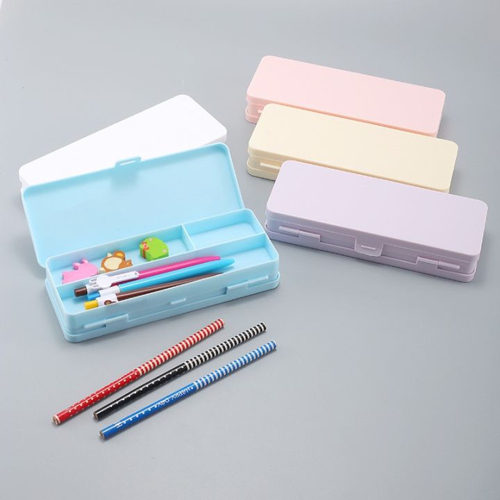 Transparent Plastic Pencil Box for Students Without Printing Simple Low Carbon Environmental Protection Pencil Case