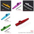 【Best value for money】 Fashion Silver Children Kids Aluminum Kazoo Flute 5 Pcs Diaphragm Harmonica Metal. 