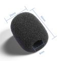 100 Pieces Mini Foam Microphone Windscreen Mic Cover Foam Protection for Small Lapel and Headset Microphones. 