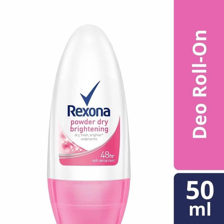 50 ml Rexona Powder dry brightening body deodorant Roll on International European product used for female