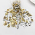 30Pcs/Pack Mixed Vintage Metal Animal Charms Pendants For DIY Jewelry Making.