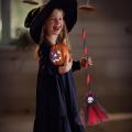 Toddler Witch Costume Fairytale Fancy Witch Dress Up For Girls Wizard Witch Hat Broom For Role-Play Cosplay Costume Party Theme. 
