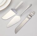 3pcs/Set Personalized Pastry Stainless Steel Wedding Cake Knife Set Rose Gold Pizza Cutter Custom Dessert Pastry Baking Tools. 