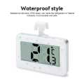 Digital Refrigerator Freezer Thermometer, Thermograph, Humidity Meter, IPX3 Waterproof, LCD Display, Wireless, Hanging Hook, Household.