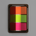 (2 Pcs Set) Creative Colorful Sticky Notes.