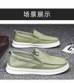 Summer ice silk cloth shoes, fashion board shoes, casual men's shoes, Korean student tide shoes, umbrella cloth, slip-on shoes.