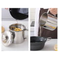 Stainless Steel Grease Strainer Container Oil Storage Pot Can Filter Dust Lid Dounp.