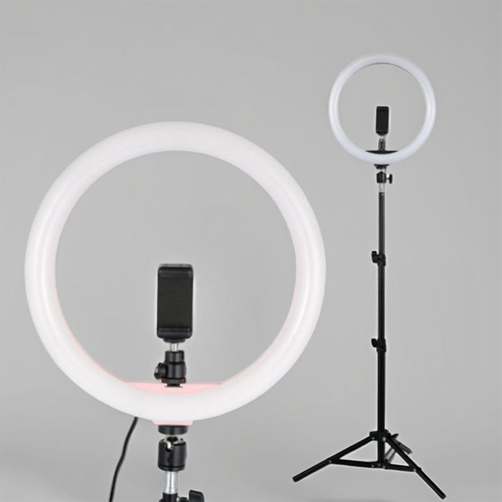 12 Inch Dimmable LED Selfie Ring Light with Tripod Stand and Phone