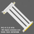 PCIe 5.0 X16 Riser Cable White [RTX4090 RX6950XT] Twinax Shielded High-Speed Vertical Mount Gaming Mini SAS PCI Express Gen5. 