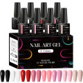 8pcs Gel Nail Polish Set Summer Nails Gel Polish Semi Permanent Varnish Nail Supplies Soak Off UV LED Gel Manicure Kit With Box.