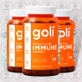 Goli Triple Action Immune Gummies - Vitamin C, D & Zinc - 60 Gummies - with Elderberry Extract & Super Fruits - for Immune Support & Antioxidant Protection. 