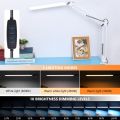 LED Desk Lamp with Clamp, 10W Swing Arm Desk Lamp, 3 Lighting Modes, Adjustable Table Lamp for Study, Drawing,Office. 