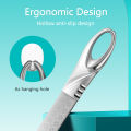 Double Sided Nail File with Leather Case, Professional Stainless Steel Manicure Filer Fingernail File for Men and Woman Great for Home Salon or Travel Use. 