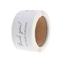 100pcs/roll Thank You Sticker Seal Labels Small Business Gift Decor Package Scrapbook Stickers Office Stationery Children Gifts. 