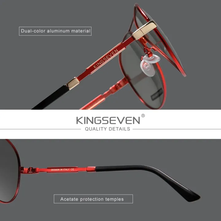 KINGSEVEN%20NEW%20Fashion%20Men's%20Aluminum%20Sunglasses%20Polarized%20Fishing%20Driving%20Sun%20glasses%20Brand%20Men%20UV400%20Photochromism%20Lens%20Male%20-%20Image%204