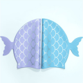 1Pcs Mermaid Tail Children Swimming Cap Silicone Waterproof Cartoon Kids Girls Swim Hat Free-diving Surfing Swimming Accesories. 