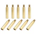 5mm M3 Golden - Male to Female Copper Hex Spacer of 10 Pieces. 