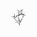 Three-Piece Crystal Gemstone Ring for Women ins Trendy Special-Interest Design High-Grade Open Middle Finger Wear Opal Moonstone.