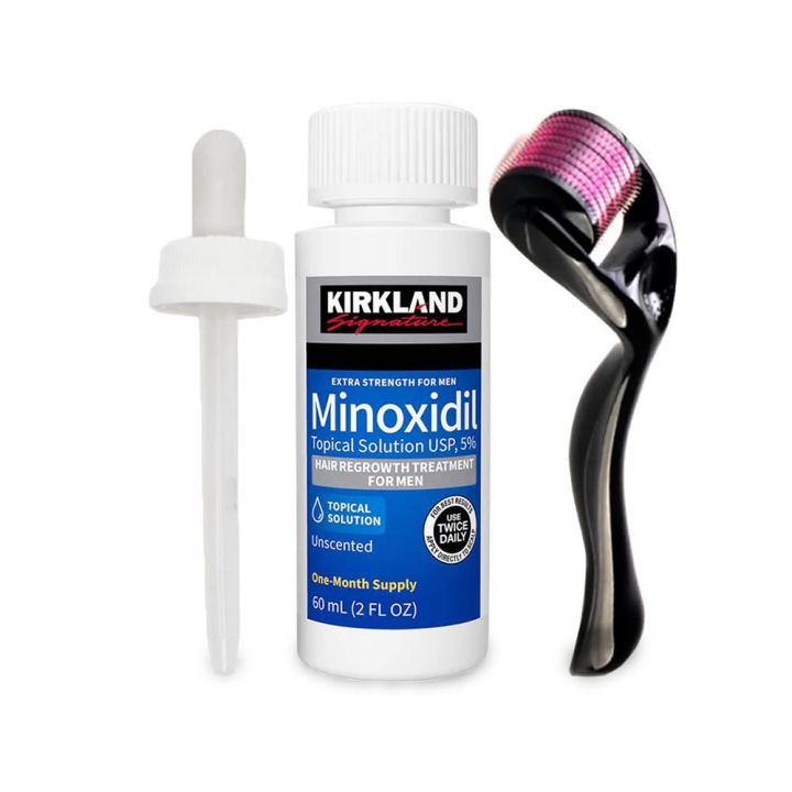 Kirkland%20Signature%20Topical%20Minoxidil%205%25%20Extra%20Strength%20for%20Men%20Hair%20Regrowth%20Treatment%20with%20Derma%20Roller%20-%201%20Month%20Supply%20-%20MNXMC%20-%20Image%202