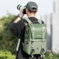 K&F Concept KF13.087AV9 Multifunctional Waterproof Beta Lightweight Leather Camera Backpack with 15.6" Laptop Chamber. 