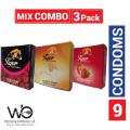Tiger Ultra Thin Condom Mix - 3x3=9pcs Condom. 