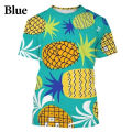 Fruit 3D printed T shirt fashion orange pineapple Men's Women's T-shirt hip-hop casual short-sleeved tshirt tees tops apparel. 