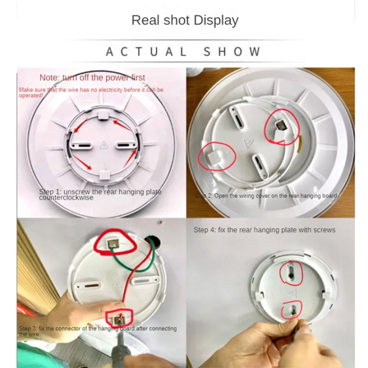 12%20Inch%20LED%20Flush%20Mount%20Ceiling%20Light%20Fixture%2024W%20Flat%20Modern%20Round%20Lighting%20Fixture%20for%20Kitchens,Stairwells,%20Bedrooms%20Easy%20Install%20B%20-%20Image%207