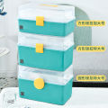 Household Large Capacity Multi-Layer Medicine Box Medicine Layered Storage Box Portable Sealed Dustproof Medicine Box Medicine Box.