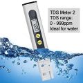 TDS Meter 3 in 1 EC TDS and Temperature Test Pen , EC Meter & Temperature Meter with ± 2% Accuracy Ideal Water Test Meter.