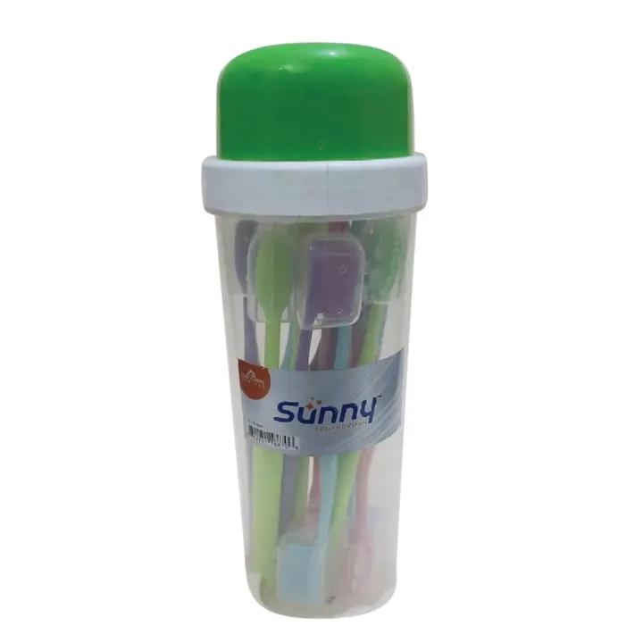 Sunny%20toothbrush%20soft%20multicolour%2024%20psc%20with%20cap%20and%202%20water%20pot%20jar%20free%20-%20Image%209