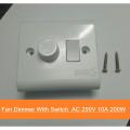 Fan Dimmer With Switch  AC 250V 10A 200W Heavy Duty Brass Contact Wall Mount Switch Box IPS Loading For Electrical Devices LED Light Dimmer Fan Regulator. 