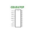 1ps CD1517CP CD1517 Stereo Audio Amplifier IC 6x6 Watt DIP-18 Package. 
