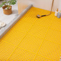 4pcs Bathroom non-slip mat stitching floor mat toilet shower room foot mat waterproof mat. 