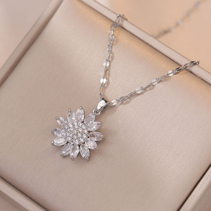 Luxury%20White%20Zircon%20Big%20Sunflower%20Stud%20Earrings%20and%20Pendants%20Stainless%20Steel%20Chains%20Necklaces%20For%20Women%20Bridal%20Jewelry%20Sets%20Gift%20-%20Image%206