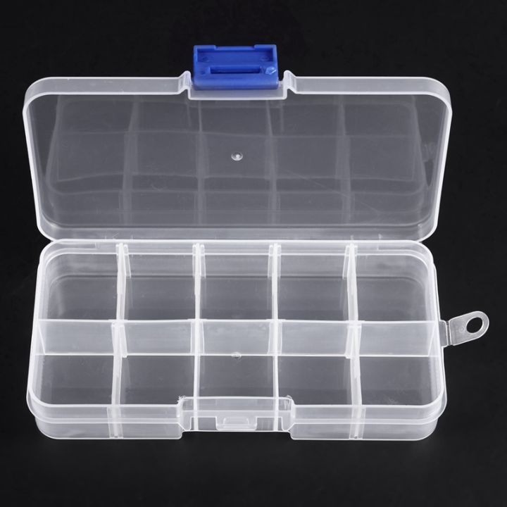 2X%2010%20Compartment%20Plastic%20Storage%20Box%20Transparent%20for%20Pearl%20Pin%20Jewelry%20Tools%20Small%20Accessories%20-%20Image%209