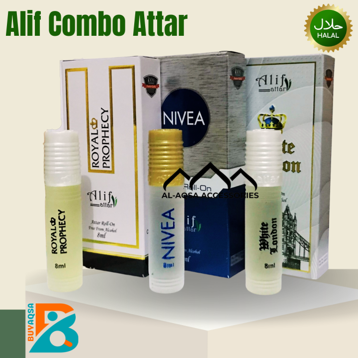Royal Prophecy Nivea_and_While_London Combo Attar for men Total 24 ml
