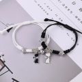 1 Pair Charm Magnet Couple Bracelet for Women Magnetic Attraction Ball Heart Key Lock Link Wrist Chain Best Friend Jewelry Gift. 
