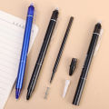 6Pcs/Set Hot Erasable Press Neutral Pen For School Student Special Easy Erasable Pen Stationery Supplies Black/Blue.