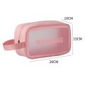 Waterproof Cosmetic Bag Makeup bag Transparent Storage Bath Bag Hand Printed Portable Wash Bag.