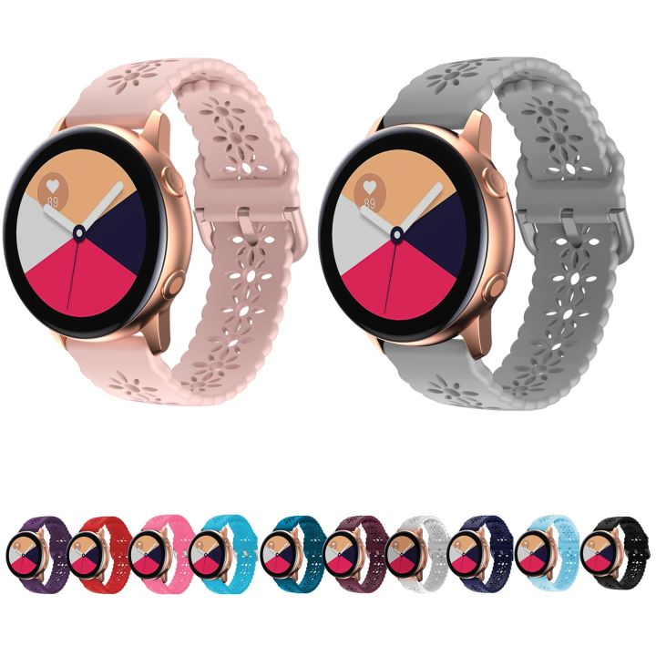 Watch%20Strap%20For%20Huawei%20Watch%20GT%203%20Pro%2022mm%20Plum%20Blossom%20Hollowed%20Silicone%20Watch%20Band%20-%20Image%205