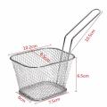 Chips Mini Fry Baskets Stainless Steel Fryer Basket Strainer Serving Food Presentation Cooking Tool French Fries Basket. 