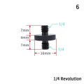 3/8" to 1/4"  Male to Female Thread Screw Mount Adapter Tripod Plate Screw Mount jingu. 