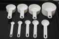 9 PCS PLASTIC MEASURING SPOON SET.