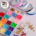 1Set Polymer Clay Beads Loose Spacer for DIY Bracelet Jewelry Making Finding. 