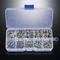 200pcs Stainless Steel Socket Screws Allen Head Socket Hex Set Grub Screw Assortment Cup Point Column M3-M6/M8 Hexagonal Screw Kit.